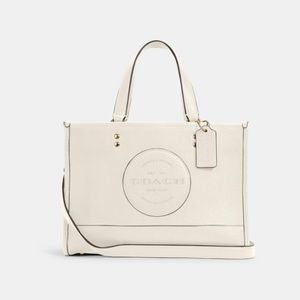 Coach Leather Tote Bag. Dempsey Carryall With Patch